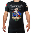 GroundGame old school RASHGUARD short sleeve - black